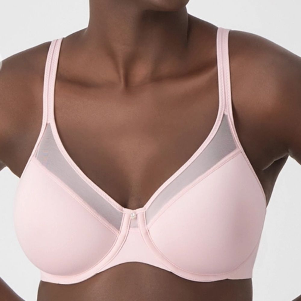 BALI One Smooth U Ultra Light Illusion Underwire Bra DF3439 Sandshell 38D Nwt